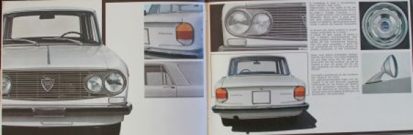 Lancia Fulvia Modellprogramm 1969 Automobilprospekt (9034)